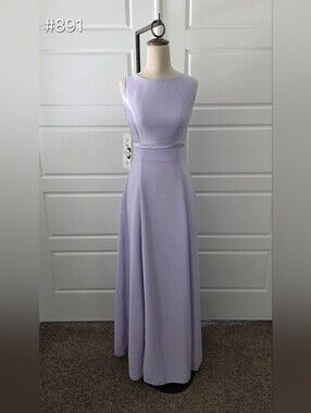 Lilac Purple Sleeveless A-Line Maxi Dress